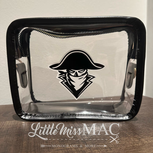 Clear PVC Crossbody Bag - Raiders Head