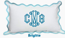 Scalloped Edge Pillow Sham with Monogram