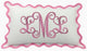 Scalloped Edge Pillow Sham with Monogram