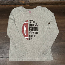 Girls Long Sleeve tee - Play Like A Girl