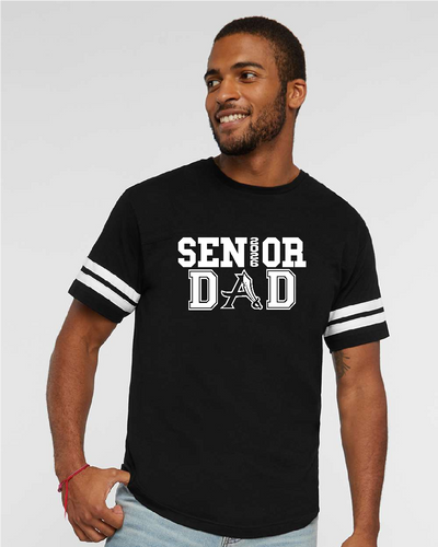 Men's Crew Neck S/S Black Tee - Senior Dad