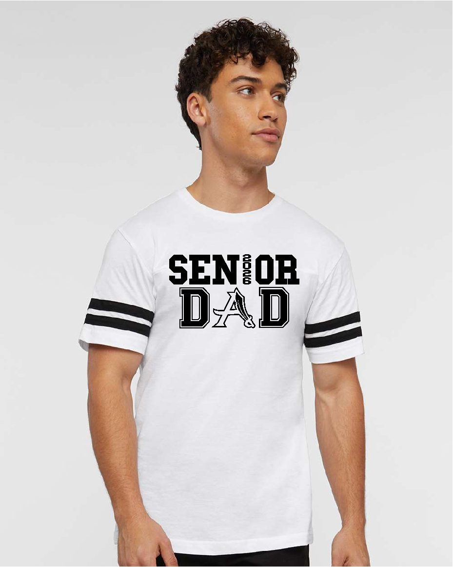 Men's Crew Neck S/S White Tee - Senior Dad