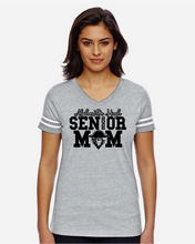 Women's V-neck S/S  Gray Tee - Senior Mom