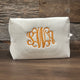 Cosmetic Bag - Waffle Cotton with embroidery